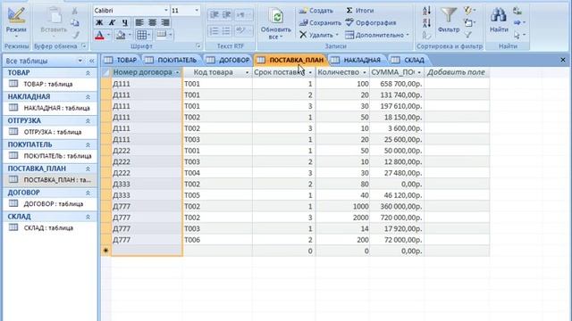 Access заполнение таблиц данными смотреть онлайн