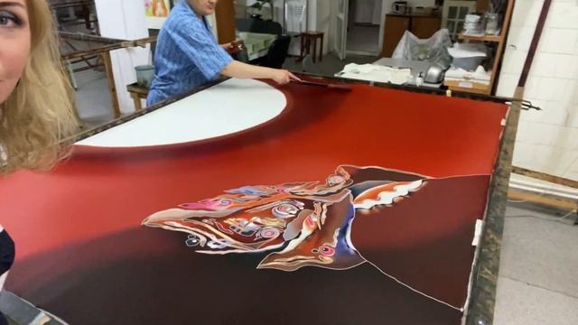 Батини - Роспись по шёлку. Расписываем Платье на шёлке. смотреть онлайн