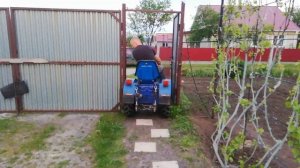 Самодельный минитрактор подготовка   на колею 70 см переделка окучника