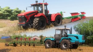 Farming Simulator 22 / Карта Кошмак / Пахота ХТЗ-244К, Кировец К742МСт