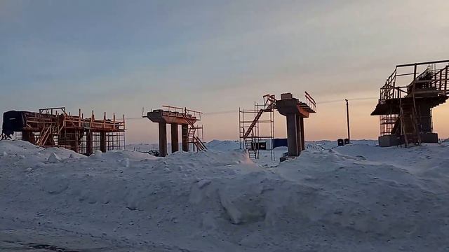 Строительство путепровода над трассой М-7 в обход Набережных Челнов