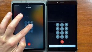 Apple iPad Mini 2021 Call from iPhone vs Samsung Galaxy Tab A 8.0 2019 iCallDialer App Incoming Cal