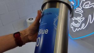 Угольный фильтр для воды BB10 (Big Blue10) Наша Сталь, магистральный фильтр из нержавеющей стали