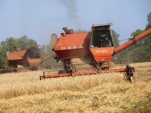 Combines SK-5M, a beautiful video! /// Комбайны СК-5М, красивое видео!