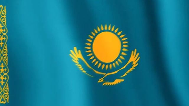 Футаж Анимация флаг Казастан