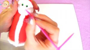 Новогодняя поделка дед мороз. Зимняя поделка. Поделка на тему зима.