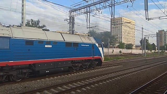 2ТЭ15К-0015 "Пересвет" на станции МЦД Подольск смотреть онлайн