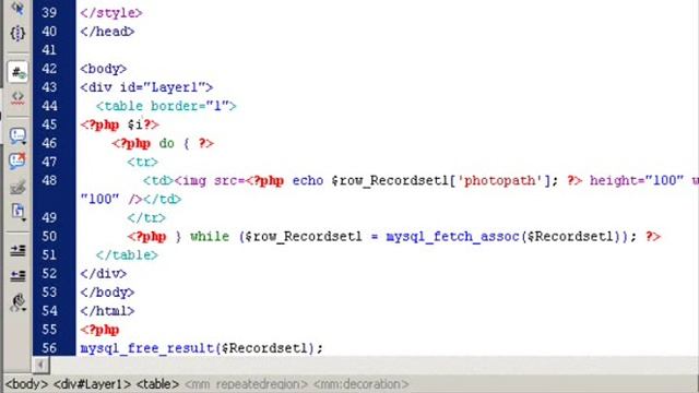 Create Photo Gallery using PHP and Dreamweaver