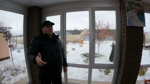 Остекление беседки пластиковыми витражными окнами и дверью в пос. Береза Самарской области