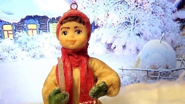 Елочные ватные игрушки "Детство" #елочноеукрашение #елочнаяигрушка #игрушкаизваты