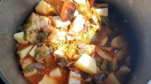 Штрудли с мясом,картошкой и капустой. Немецкая кухня