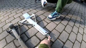 Ремонт каравана Niewiadow n 132. Опорная стойка.