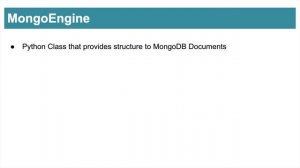 MongoEngine #1   Introduction