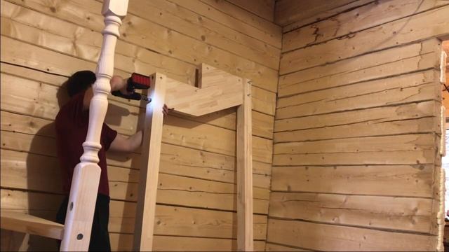 Расчёт лестницы и монтаж деревянной лестницы на второй этаж