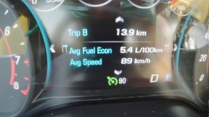 Расход топлива Шевроле Камаро 2.0Т на трассе.