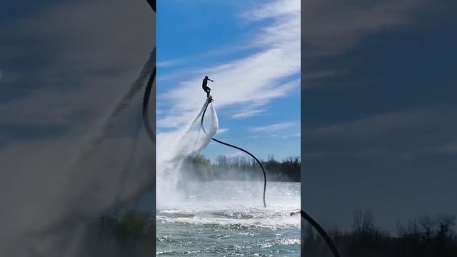 Момент из соревнований по флайборду в Краснодаре