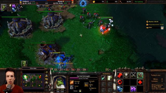 Grubby's Archive | WC3 | Orc Mirror Match! - Warcraft 3 Reforged Gameplay