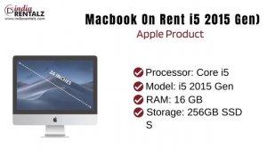 iMac on rent i5 2015 Gen  16GB RAM 256GB SSD |Indiarentalz