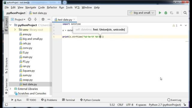 #11 Python Practical | Display current date and time in Python