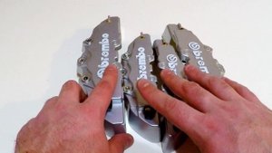 Накладки на тормозные суппорта Серые Brembo / Brake Caliper Cover