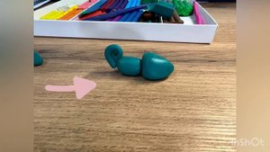 Как сделать хамелеона из пластилина