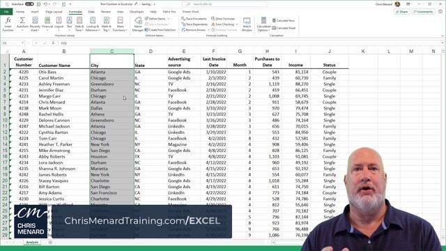 Excel TRIM Function - Strips extra spaces from text | Excel One Minute Quick Reference смотреть онлайн