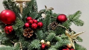 Новогодняя композиция из нобилиса.