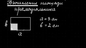 Математика  Урок 6  Вычисление площади прямоугольника