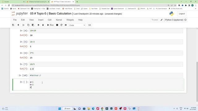 #5 Basic Python Calculation Program | Build a Simple Calculator in Python | Python Tutorial in Hind