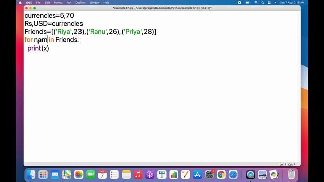 Destructuring syntax in Python | Python Tutorials For Beginners In Hindi #26