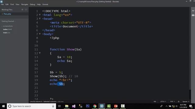 Pass By Value And Pass By Reference In PHP - Passing Arguments By Reference In PHP (Hindi/Urdu)