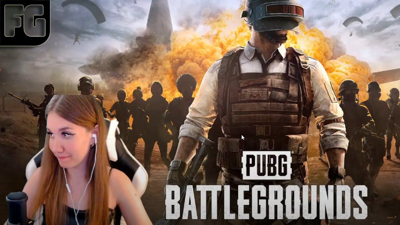 Девушка играет в PlayerUnknown 's Battlegrounds ➤ PUBG ➤ Девушка стримит