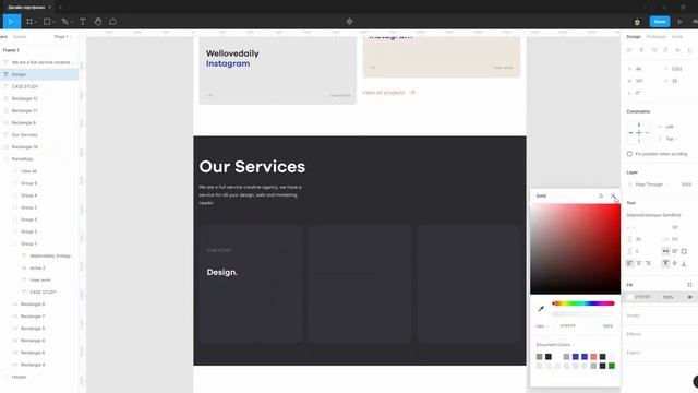 Создание сайта портфолио на Figma за 40 минут