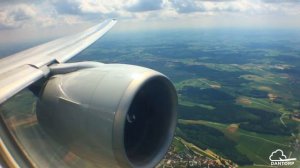 ENGINE VIEW | Singapore Airlines 777-300ER Landing at Munich Airport!