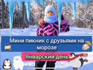 Январский день. Мини пикник с друзьями на морозе. 08.01.23