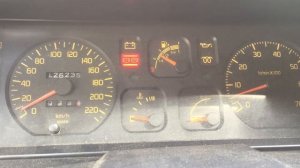 Renault 19 GTS 1992 - Tableau de bord moteur en marche