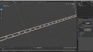 Создание цепи с использованием Curve в Blender