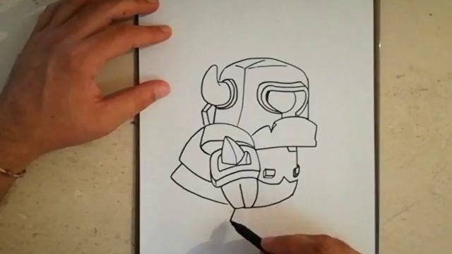 COMO DIBUJAR A MINI PEKKA - CLASH ROYALE / how to draw mini pekka - clash royale смотреть онлайн