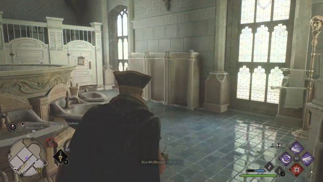 Hogwarts Legacy | Demiguise statue location (Quad courtyard/South wing locked bathroom) смотреть онлайн