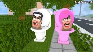 Monster School : SKIBIDI TOILET ELEMENTAL BROTHERS VS ELMENTAL CAMERA SPEAKHEAD - MinecraftAnimatio