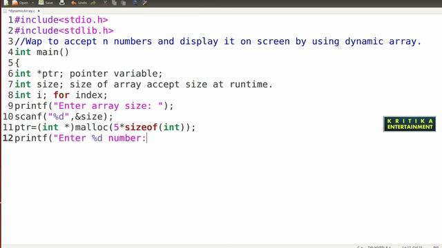 Dynamic Array in C | Malloc and calloc | create array dynamic using malloc in C смотреть онлайн