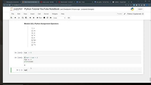 Module 2(5) | Python Assignment Operators