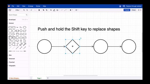 Shortcut - Easily replace draw.io shapes in Atlassian Confluence