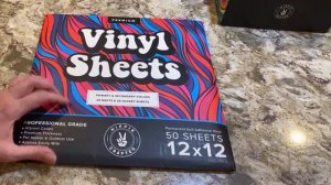 Hippie Crafter Products - Vinyl Sheet Pack for Cricut and Acrylic Pouring Paint Set Unboxing