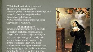 święta Ryta.  Святая Рита