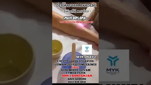 Dermaform Akademi Lazer Epilasyon Eğitimi MYK