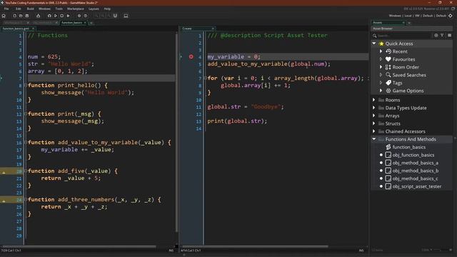 Script Assets [GameMaker Studio 2.3]