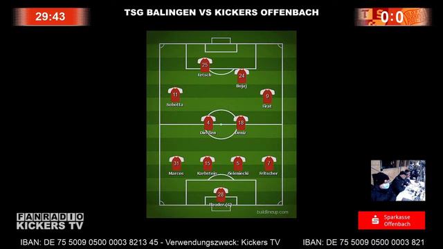 TSG BALINGEN VS KICKERS OFFENBACH Livereportage im OFC-Fanradio смотреть онлайн