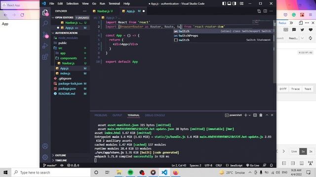 Auth Workflow With React and Redux. смотреть онлайн