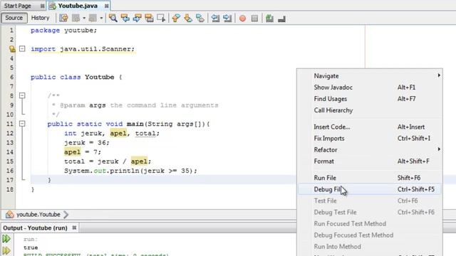 Tutorial Java untuk Pemula (Bahasa Indonesia) - 9 Operator Relasional(Perbandingan) смотреть онлайн